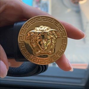 Versace Classic Medusa Leather Belt